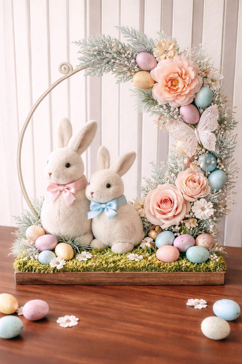 hula hoop easter decor 3