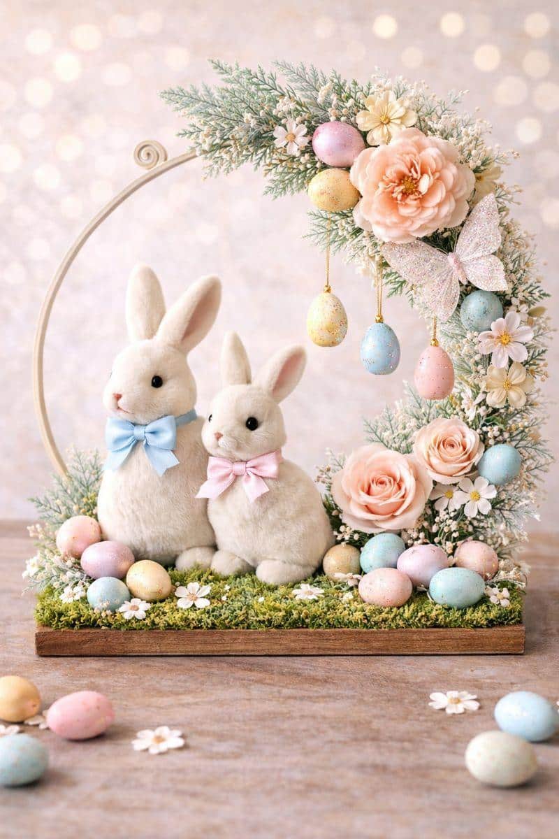 hula hoop easter decor 4