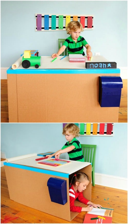 30+ DIY Repurposing Ideas For Cardboard Boxes