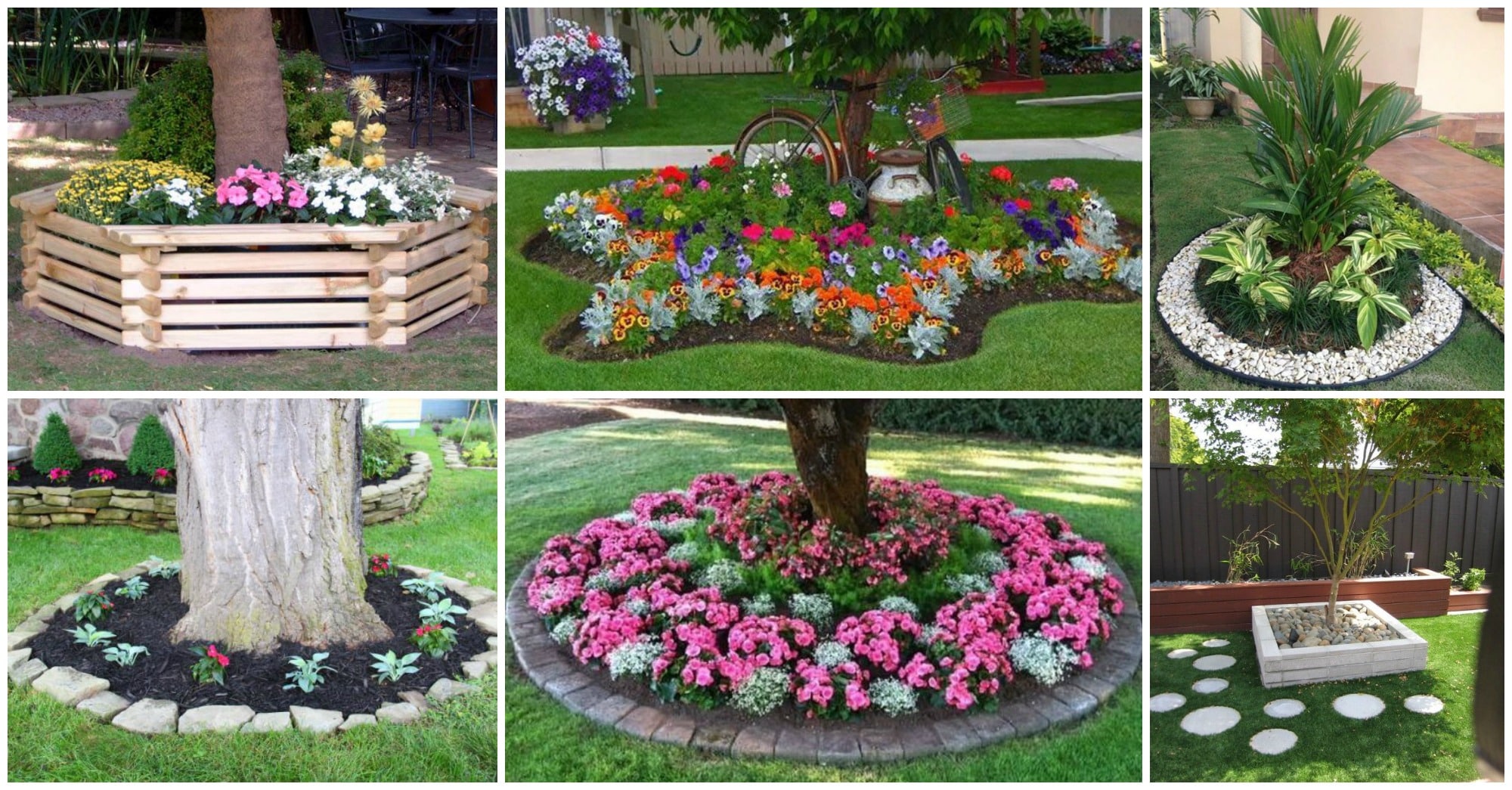 15 Fascinating Flower Beds Around Tree