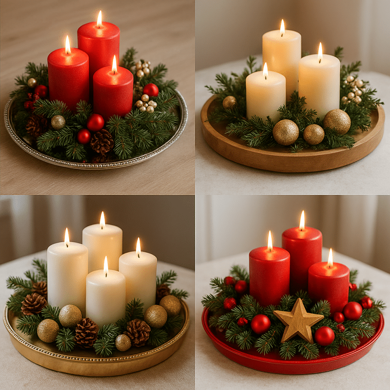 ideas for a decorative christmas tray