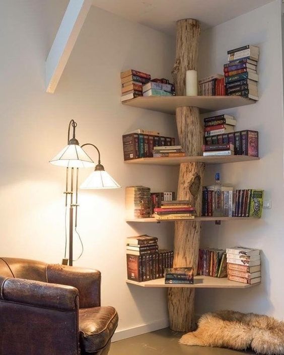 15+ Ideas for Beautiful Rustic Shelves