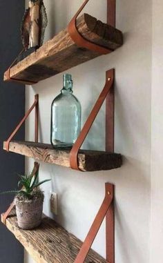 15+ Ideas for Beautiful Rustic Shelves