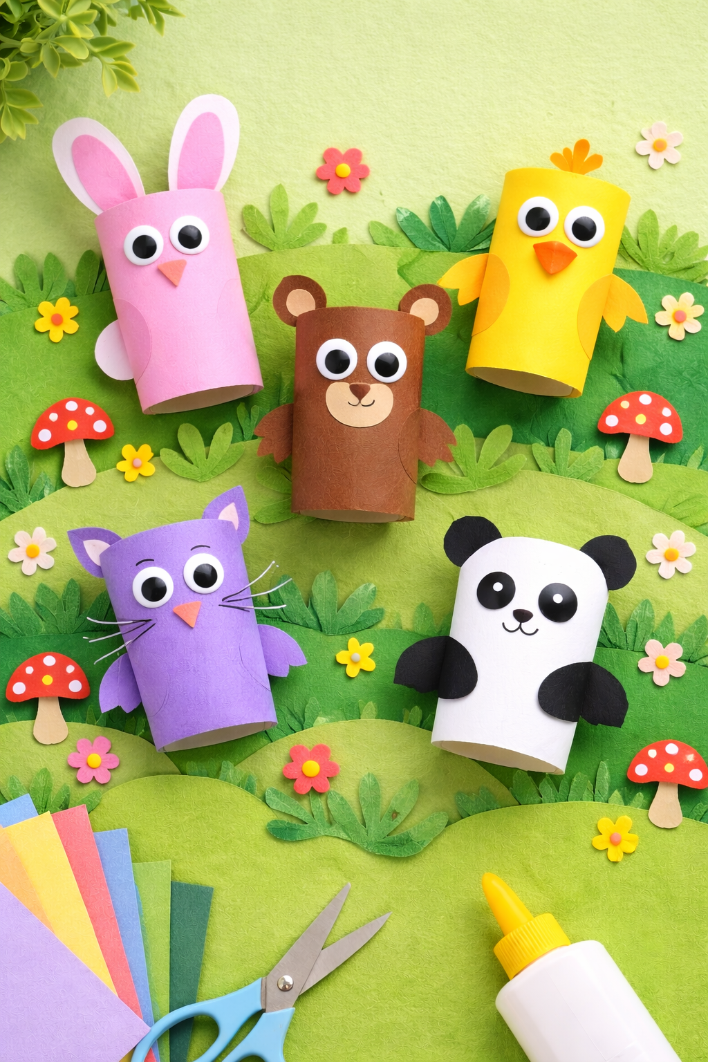 Creative Toilet Paper Roll Crafts to Make with Kids Creative Toilet Paper Roll Crafts to Make with Kids ideas for children made with toilet paper rolls 3