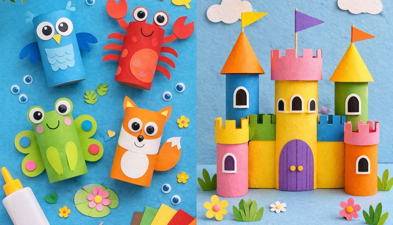 Creative Toilet Paper Roll Crafts to Make with Kids Creative Toilet Paper Roll Crafts to Make with Kids ideas for children made with toilet paper rolls