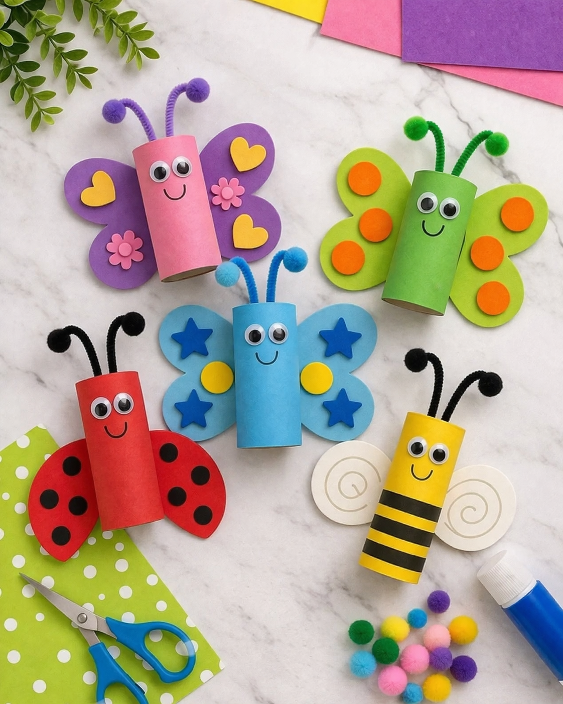 Creative Toilet Paper Roll Crafts to Make with Kids Creative Toilet Paper Roll Crafts to Make with Kids ideas for children made with toilet paper rolls