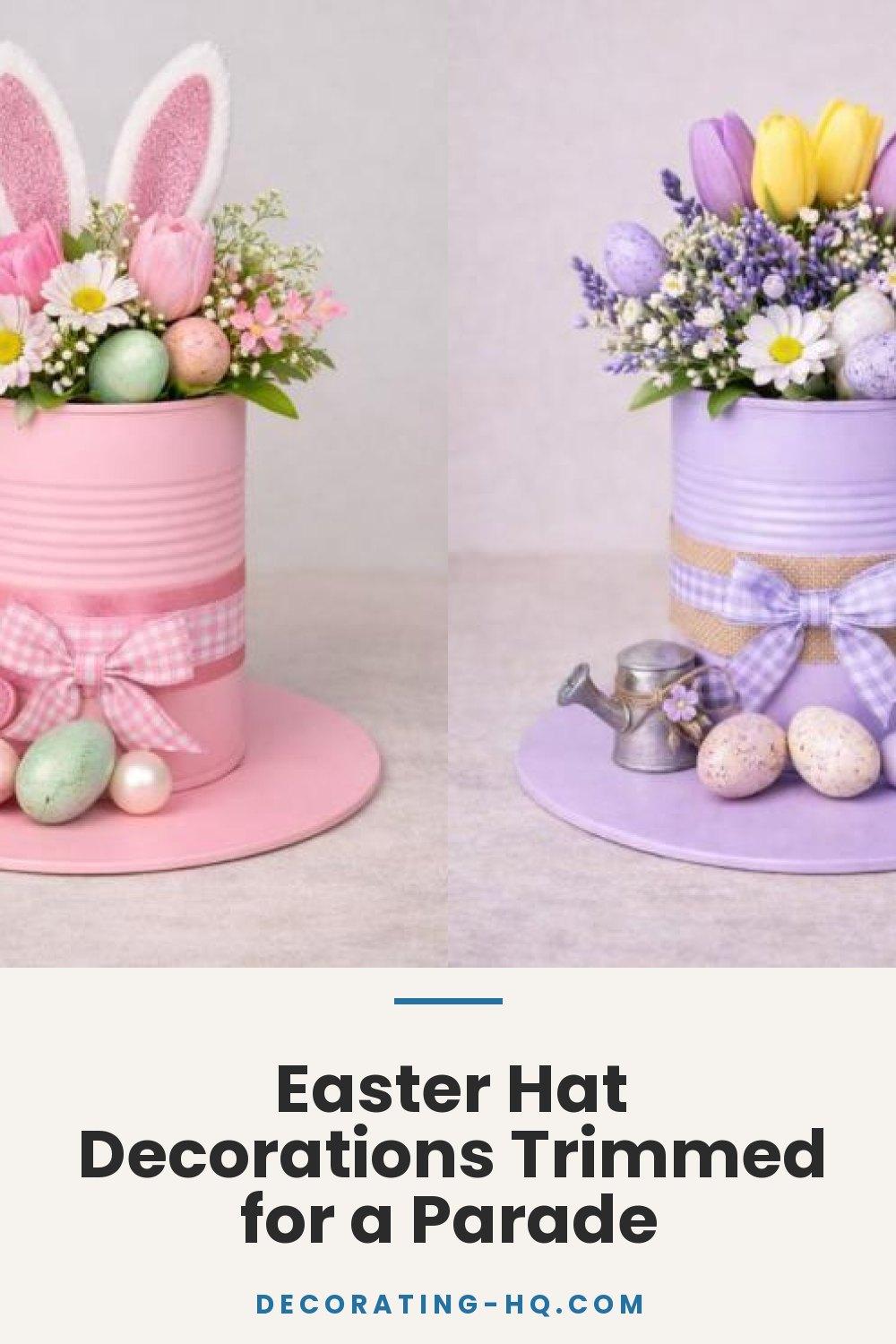 Easter Hat Decorations Trimmed for a Parade