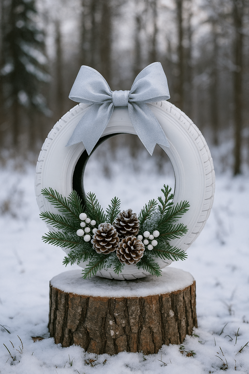 ideas for decorating tires for christmas 1