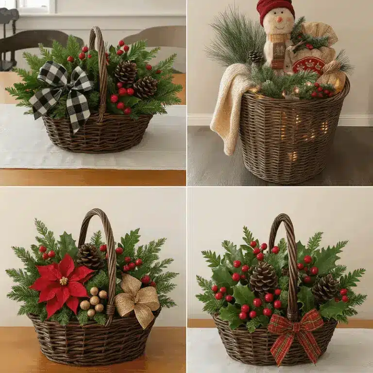 Ideas for Decorating with Baskets at Christmas: Creative, Cozy & Stylish Holiday Inspiration ideas for decorating with baskets at christmas 5