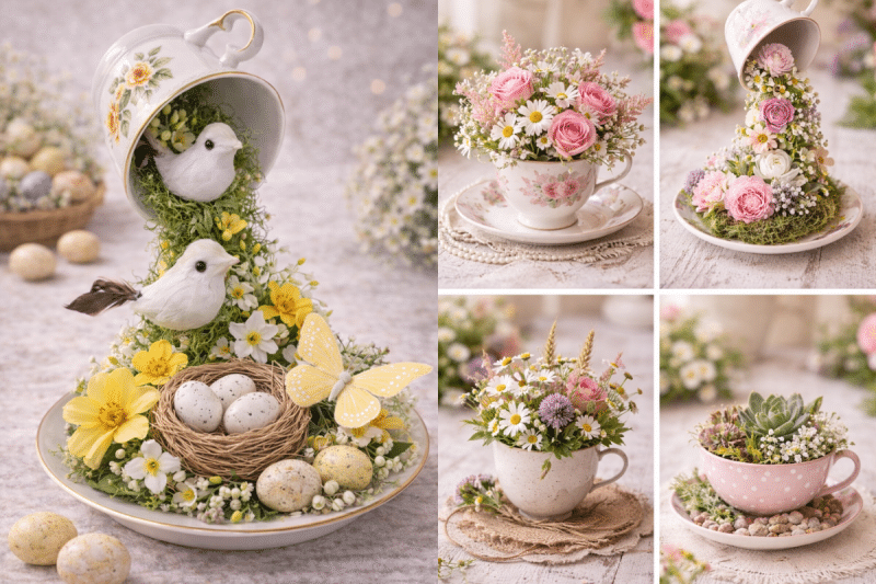 Ideas for Flower Arrangements Using Teacups: Timeless Charm, Creative Styling, and Vintage Elegance ideas for flower arrangements using teacups 7