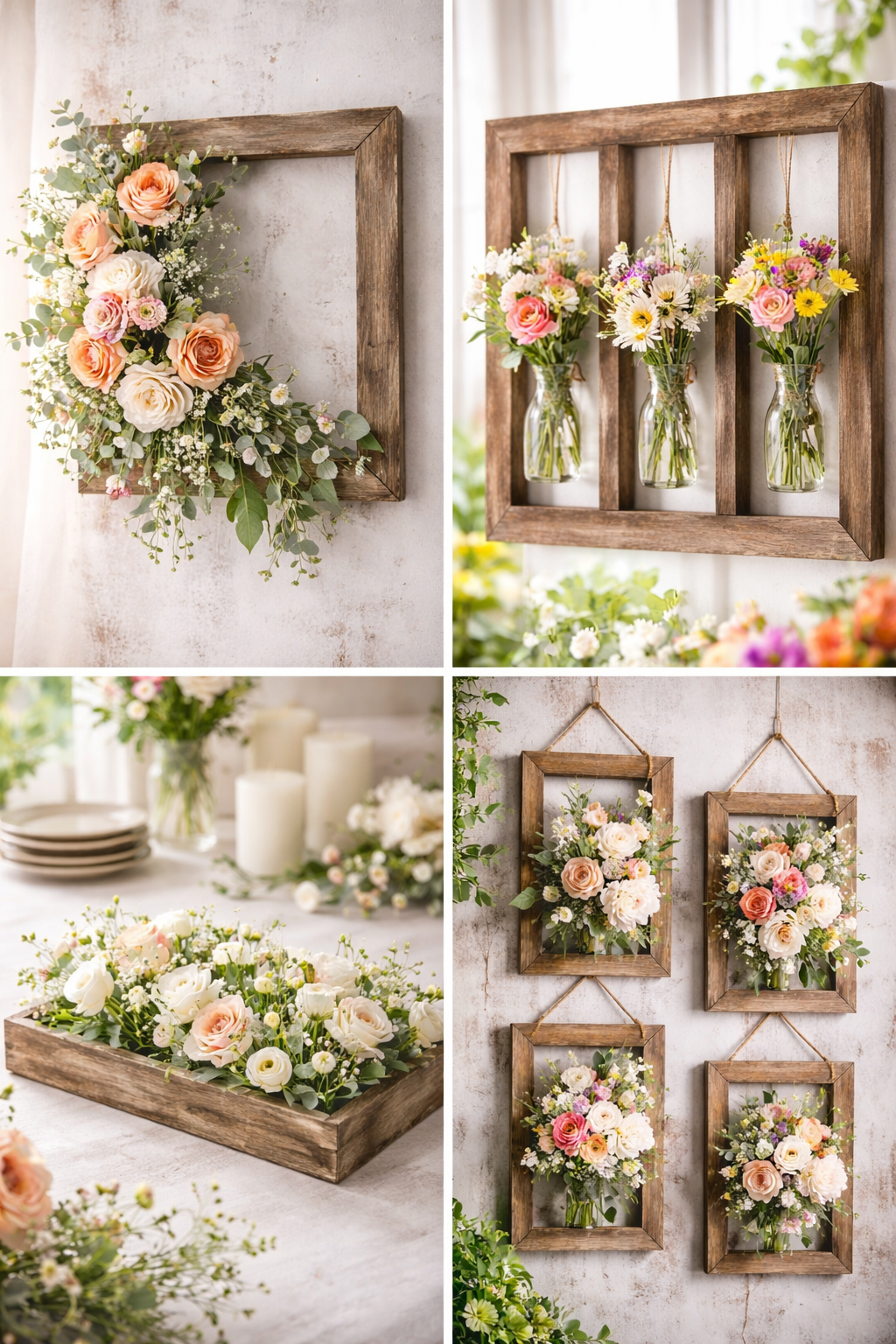 Ideas for Flower Arrangements Using Wooden Frames Ideas for Flower Arrangements Using Wooden Frames ideas for flower arrangements using wooden frames 5