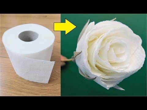 Creative Ideas for Flowers Made from Toilet Paper