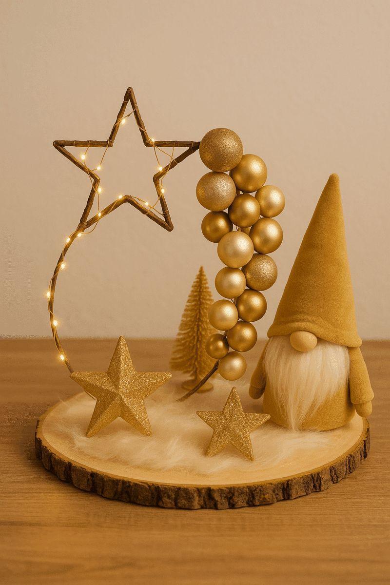 ideas for golden christmas arrangements 3