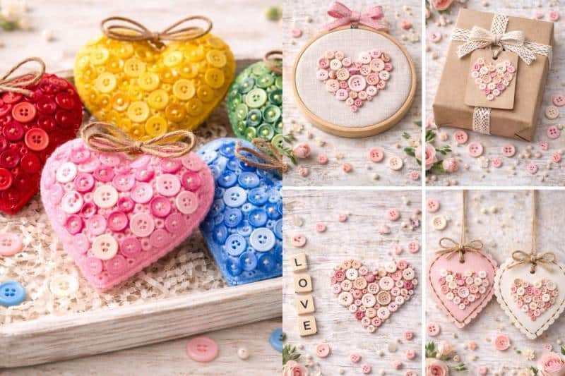 Ideas for Hearts Made with Buttons ideas for hearts made with buttons 1