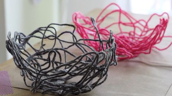 Ideas for making yarn baskets