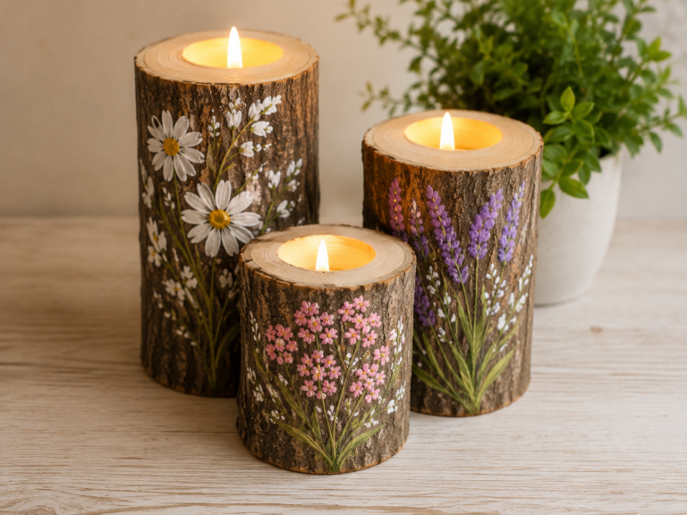 Ideas for Painting Wooden Logs and Using Them as Decoration Ideas for Painting Wooden Logs and Using Them as Decoration ideas for painting wooden logs and using them as decoration 3