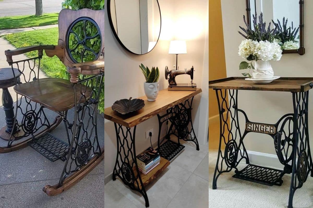 ideas for reusing old sewing machines