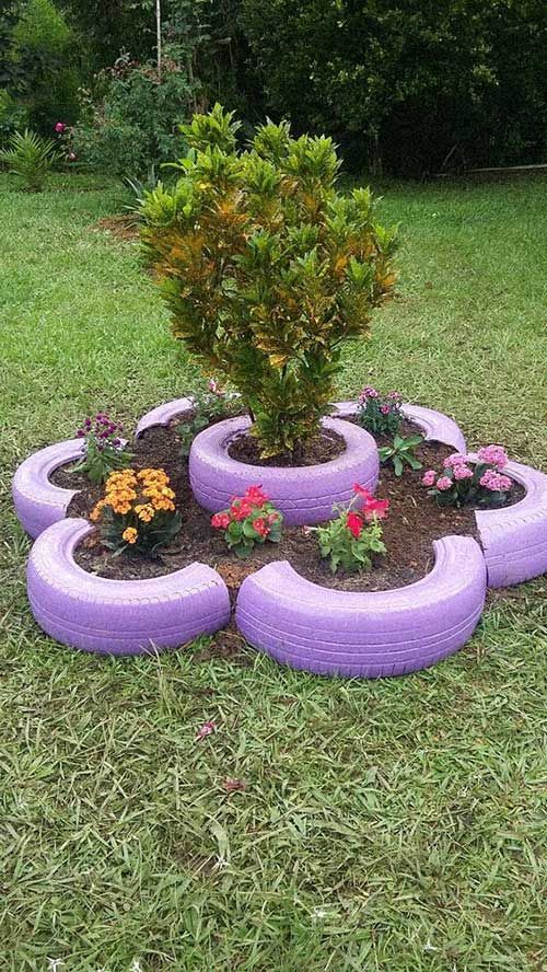 Inspiring ideas for using tires in the garden