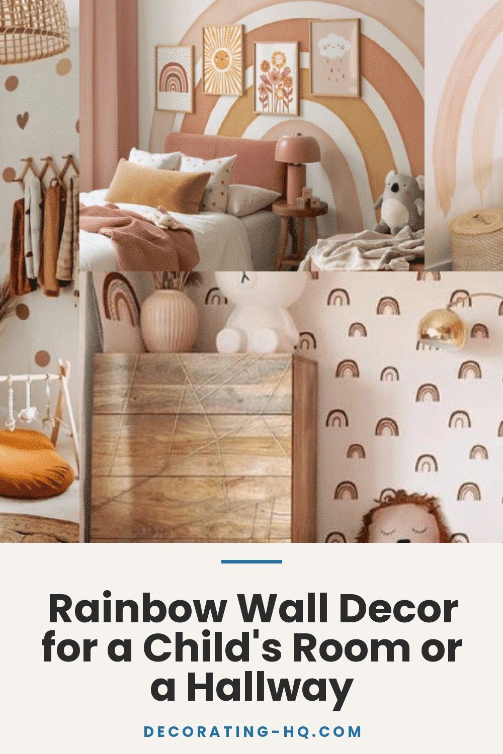 Rainbow Wall Decor for a Child's Room or a Hallway