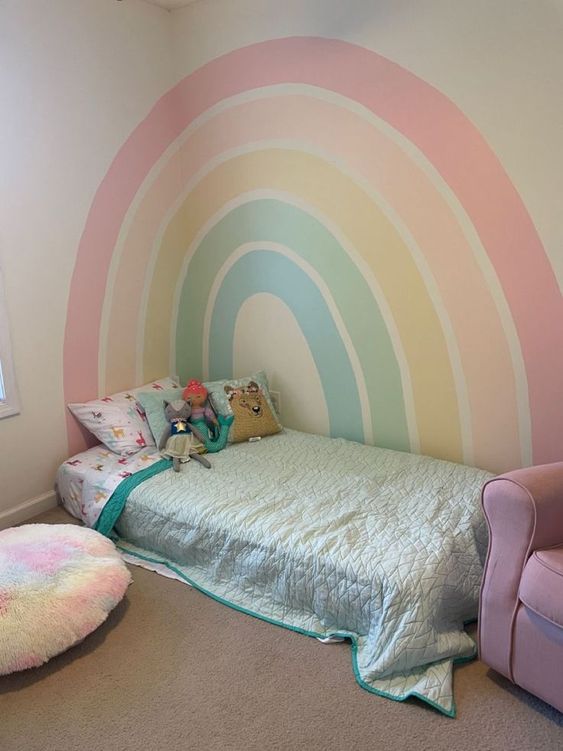 Wonderful Ideas for Walls Decorated with the Rainbow