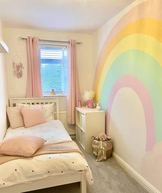 ideas for walls decorated with the rainbow 9