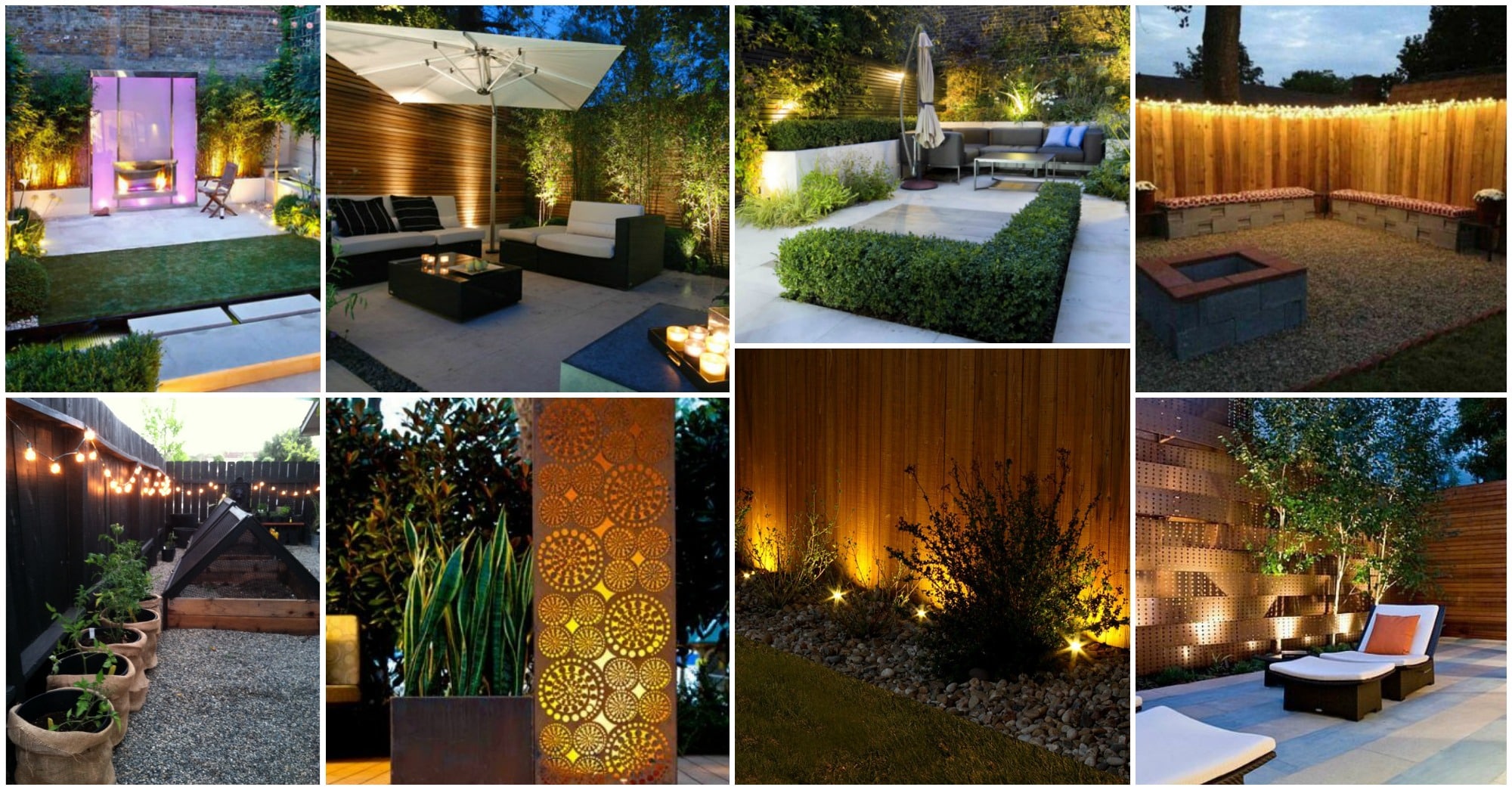 15+ Superb Garden Fence Lighting Ideas