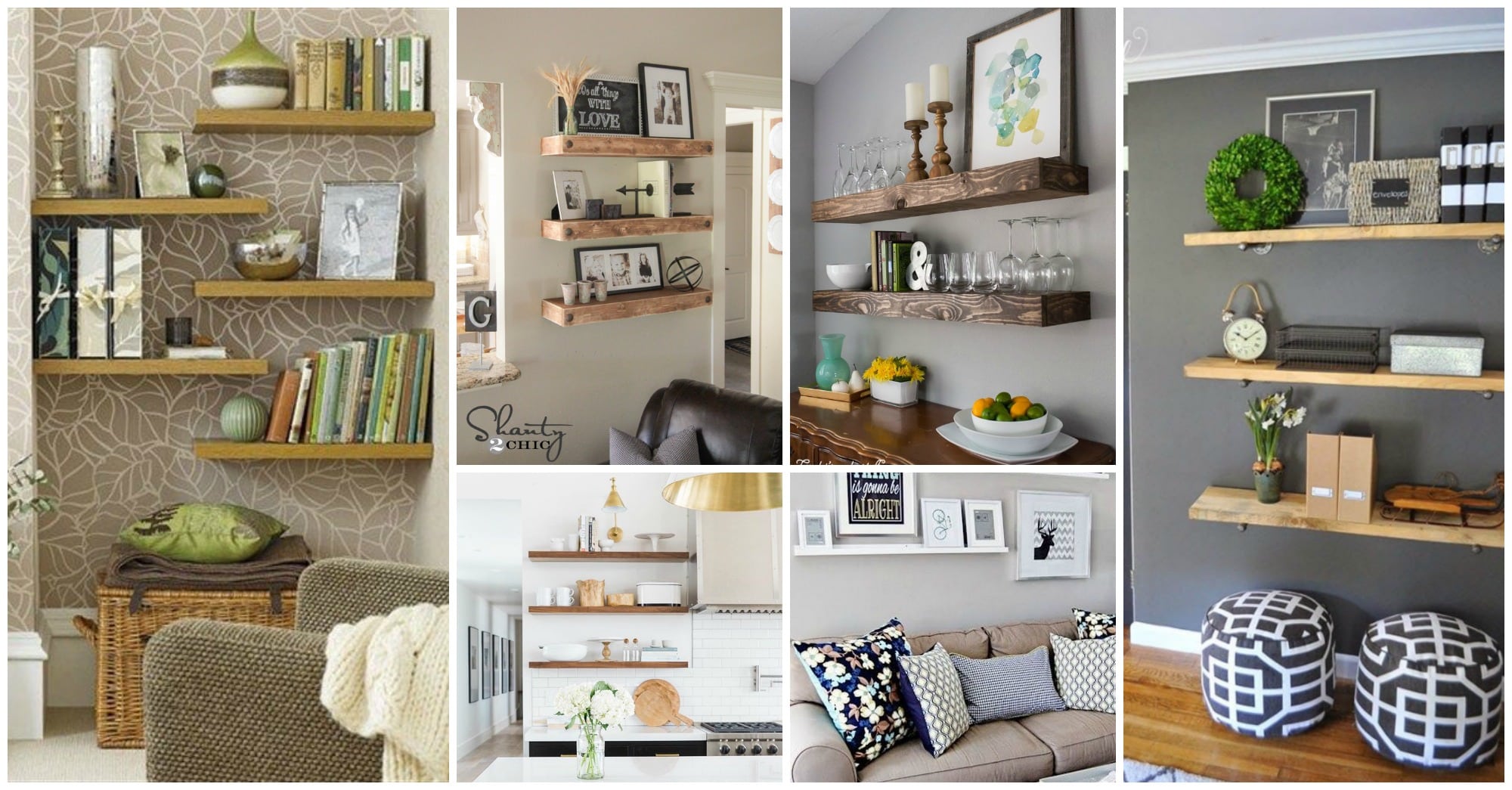 ideas stylish floating shelves