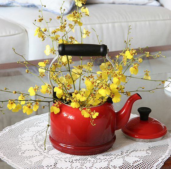 ideas to decorate the house with orchids centerpiece