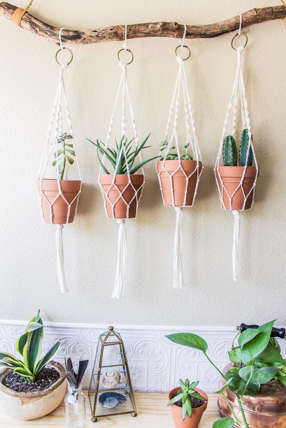 Wonderful ideas to decorate your home with macramé