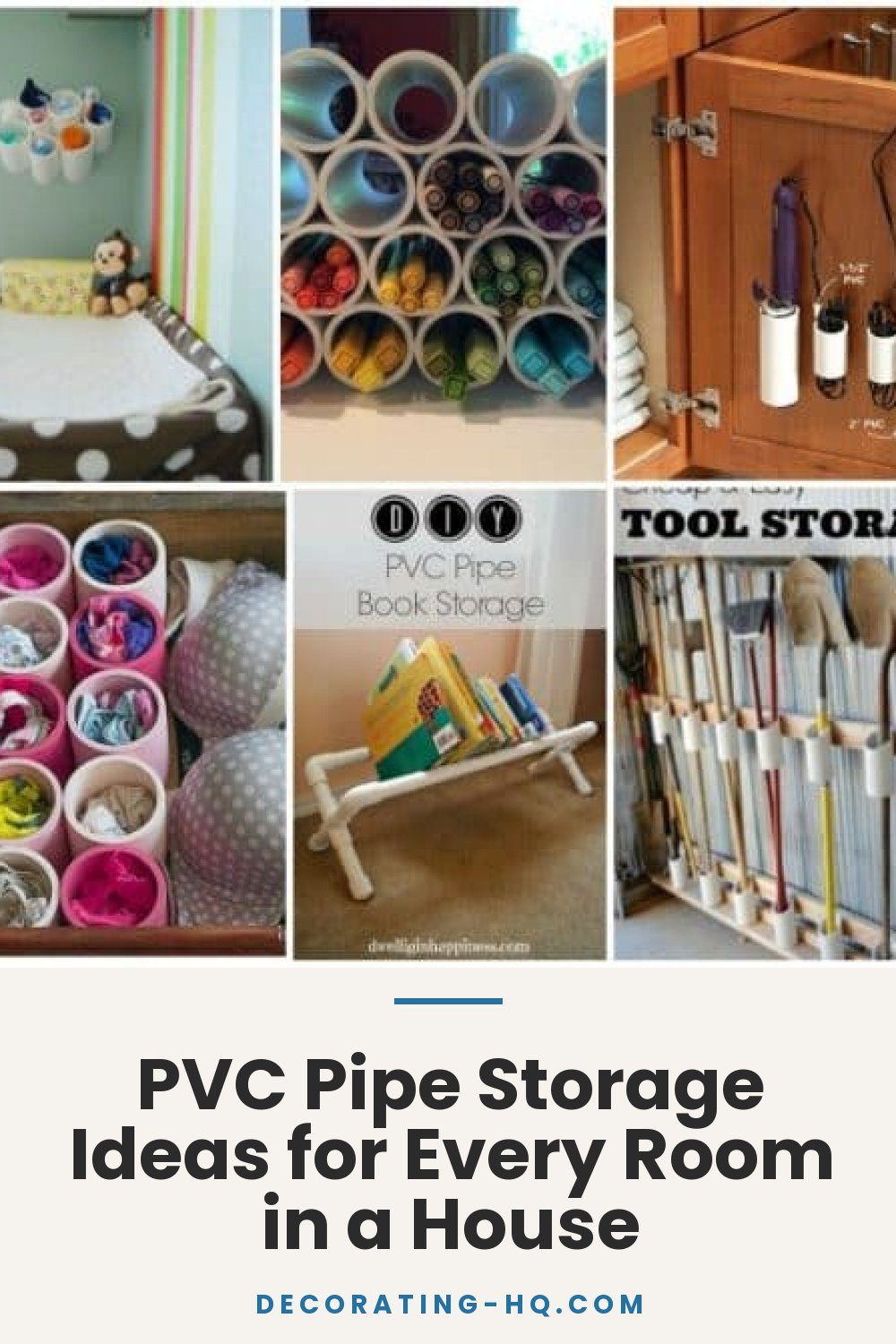 PVC Pipe Storage Ideas for Every Room in a House