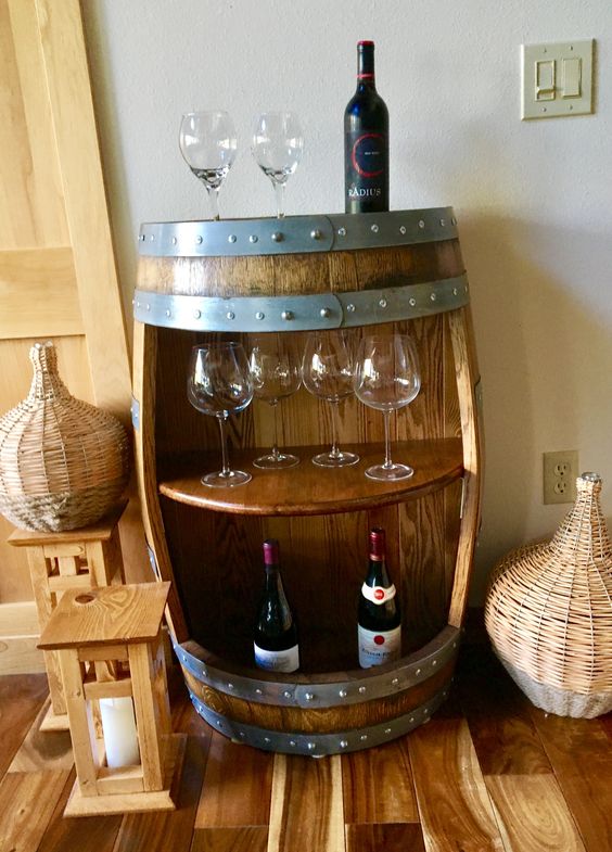 ideas to use old wine barrels in decoration 12