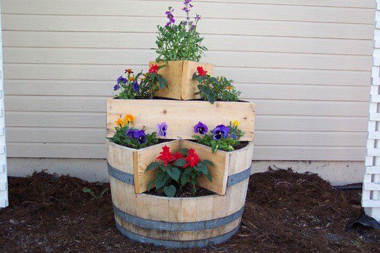 ideas to use old wine barrels in decoration 13