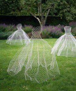 ideas with wire to decorate your garden 10