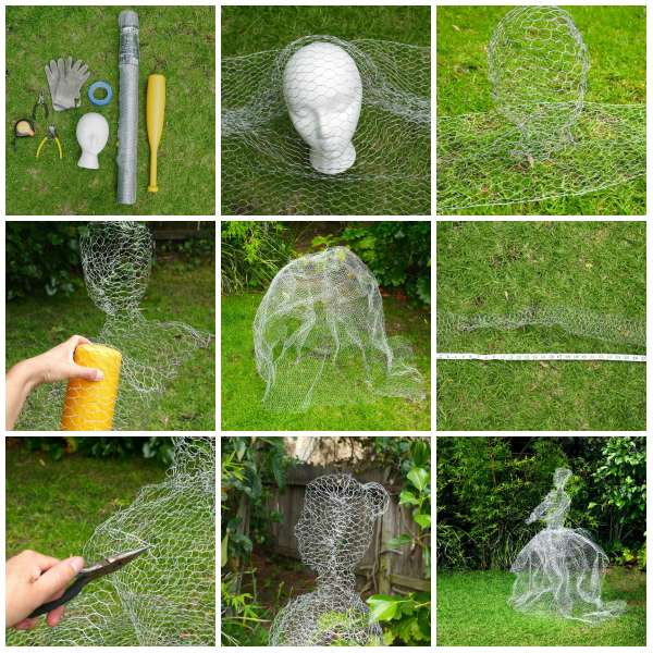 ideas with wire to decorate your garden 7