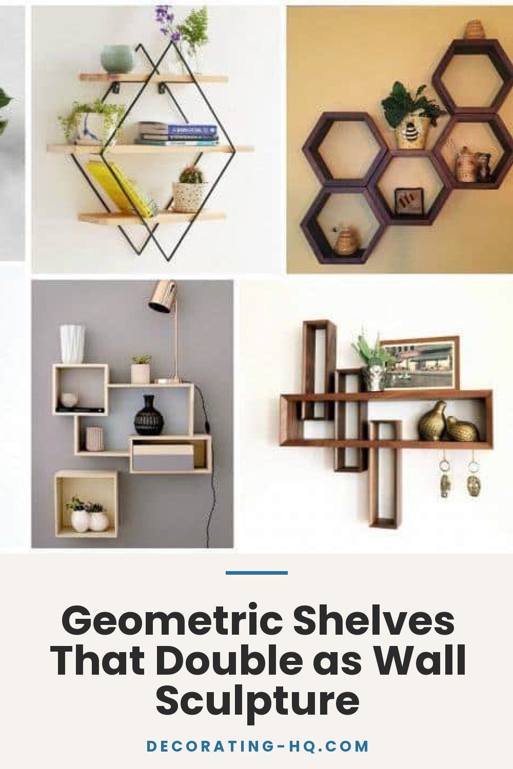 Geometric Shelves That Double as Wall Sculpture
