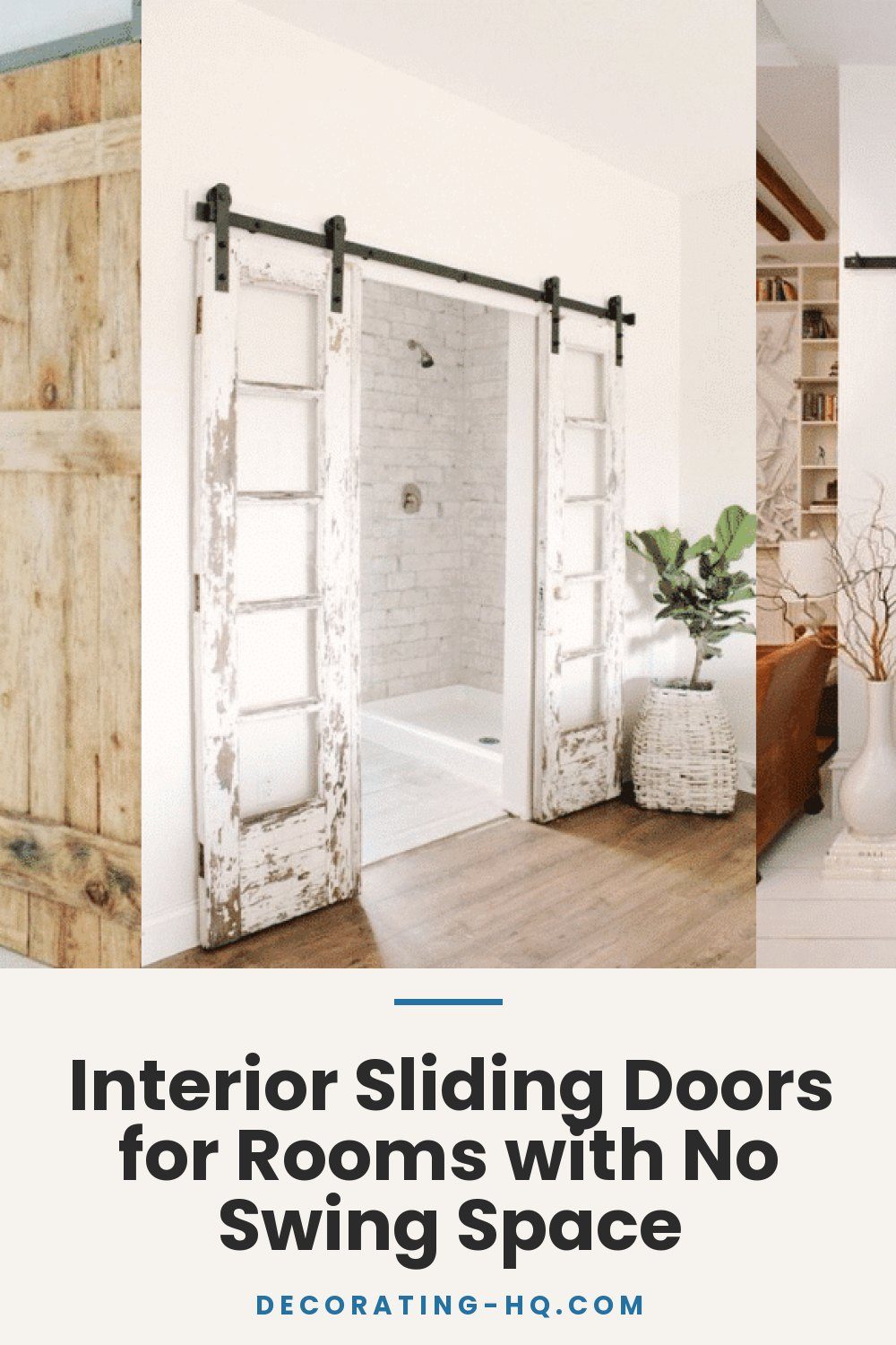 Interior Sliding Doors for Rooms with No Swing Space