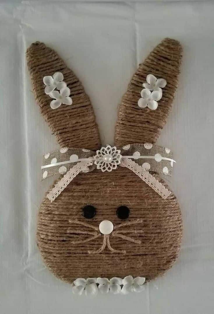 jute easter bunny ornaments 5