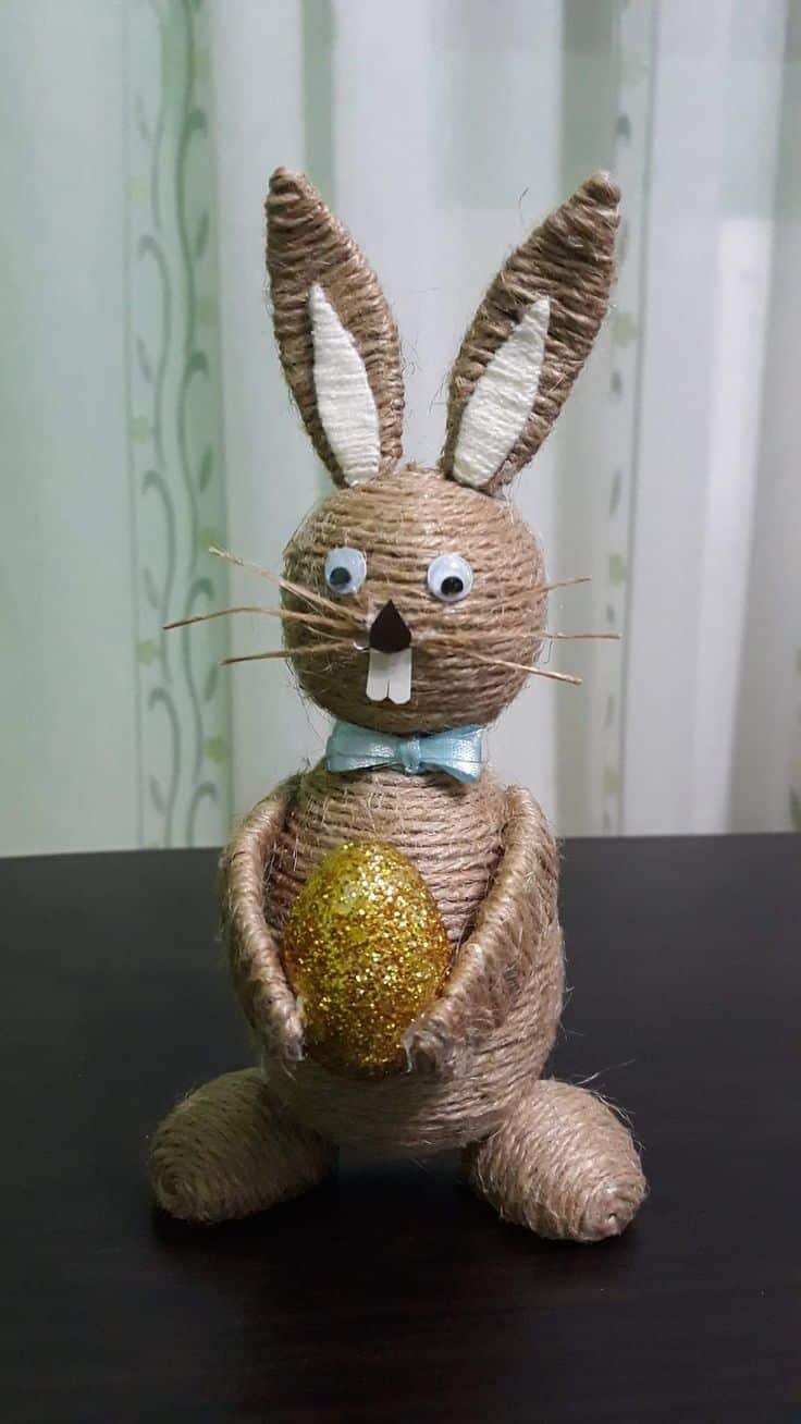 jute easter bunny ornaments 6