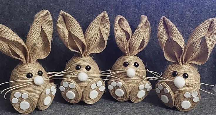 jute easter bunny ornaments 9