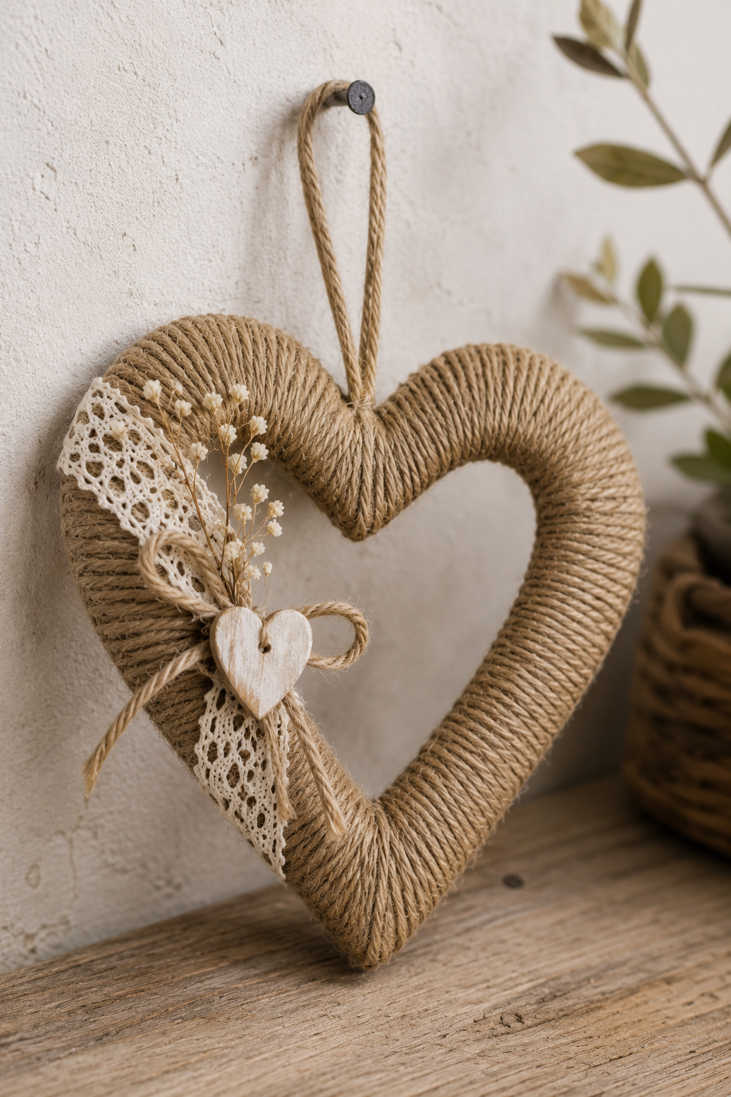 Creative Jute Heart Ideas to Brighten Your Home Creative Jute Heart Ideas to Brighten Your Home jute heart ideas 3