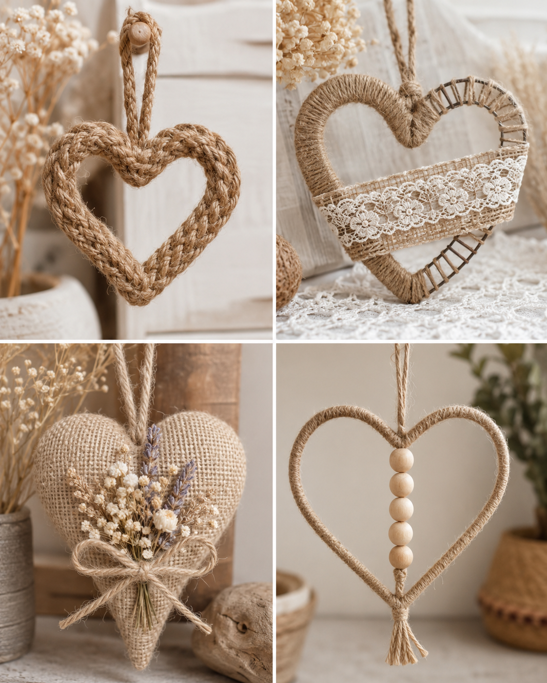 Creative Jute Heart Ideas to Brighten Your Home Creative Jute Heart Ideas to Brighten Your Home jute heart ideas 5