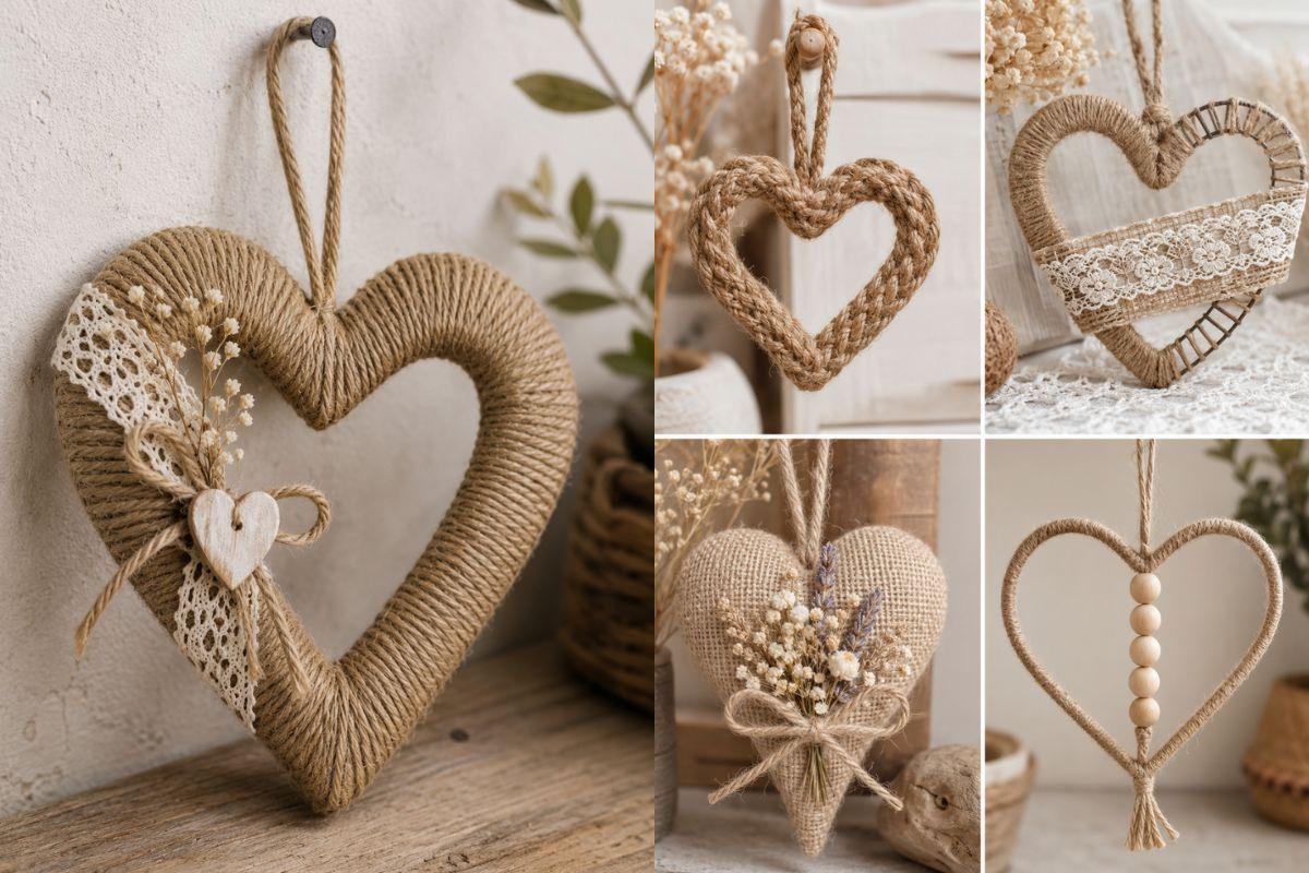 Creative Jute Heart Ideas to Brighten Your Home Creative Jute Heart Ideas to Brighten Your Home jute heart ideas