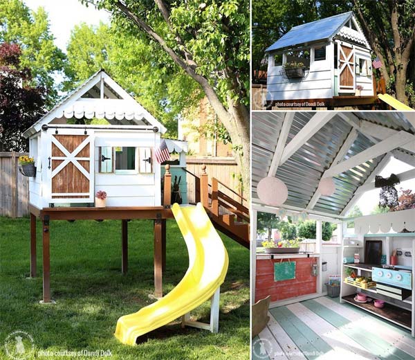 15 Awesome Kids Wooden Playhouses For Your Yard