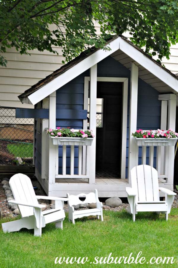 15 Awesome Kids Wooden Playhouses For Your Yard