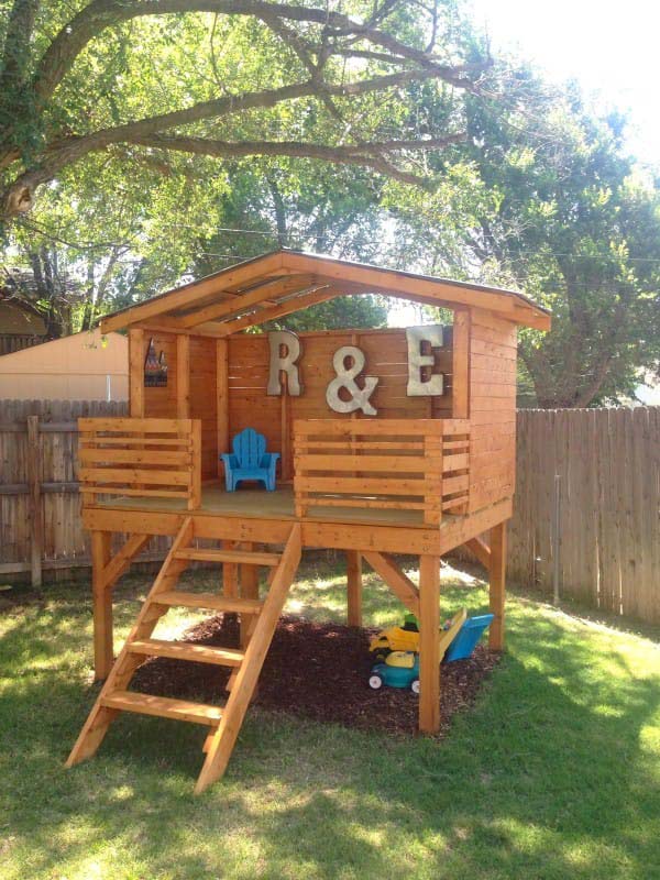 15 Awesome Kids Wooden Playhouses For Your Yard