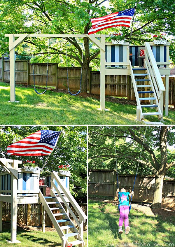 15 Awesome Kids Wooden Playhouses For Your Yard