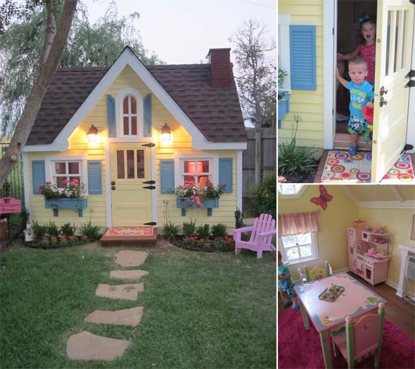 15 Awesome Kids Wooden Playhouses For Your Yard