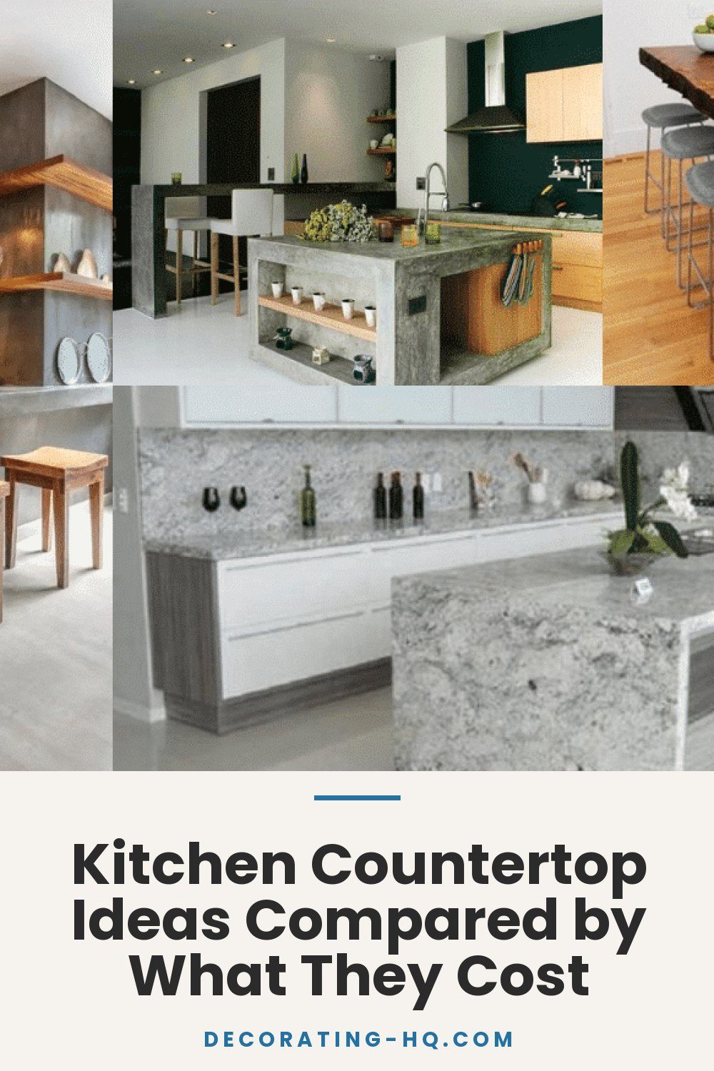 Kitchen Countertop Ideas Compared by What They Cost