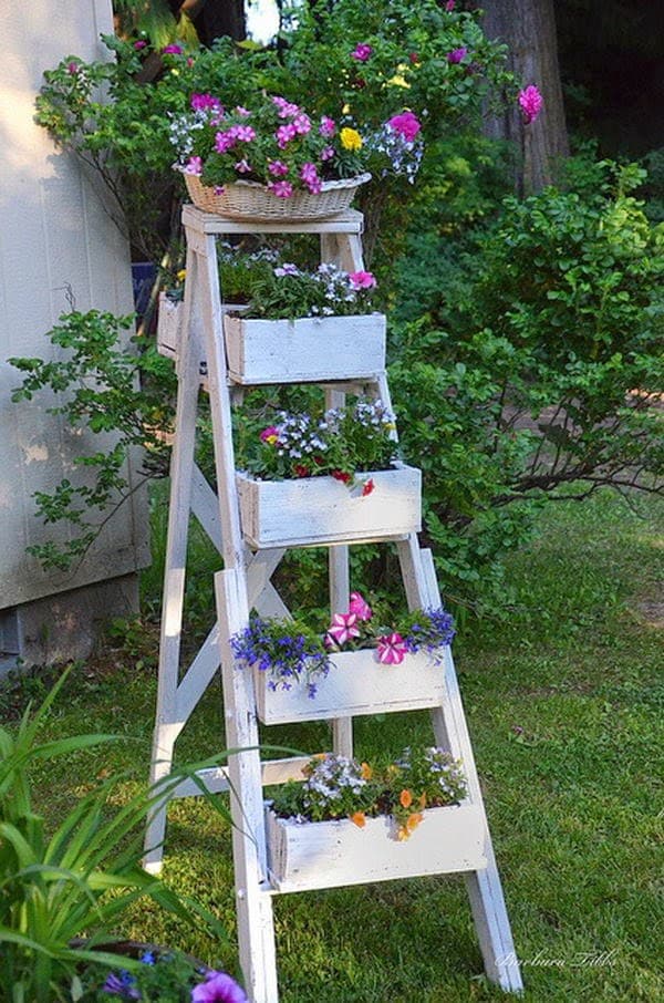 15+ Superb Ladder Decor Ideas