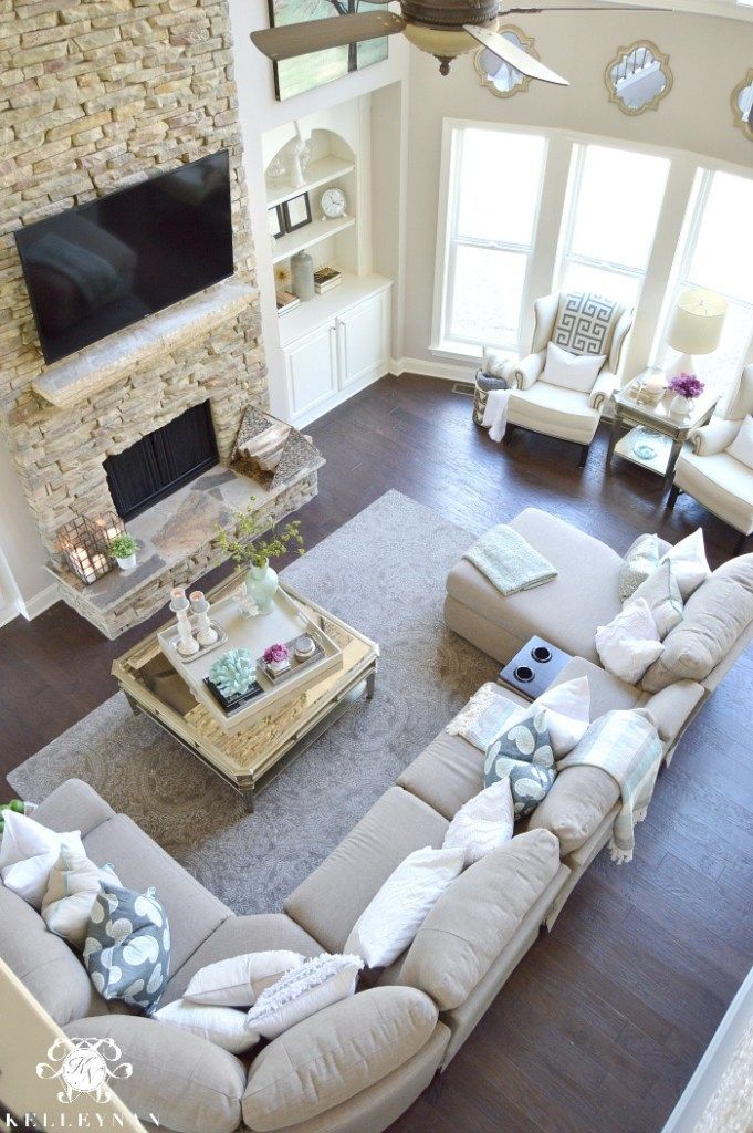 living room interiors with stone 2